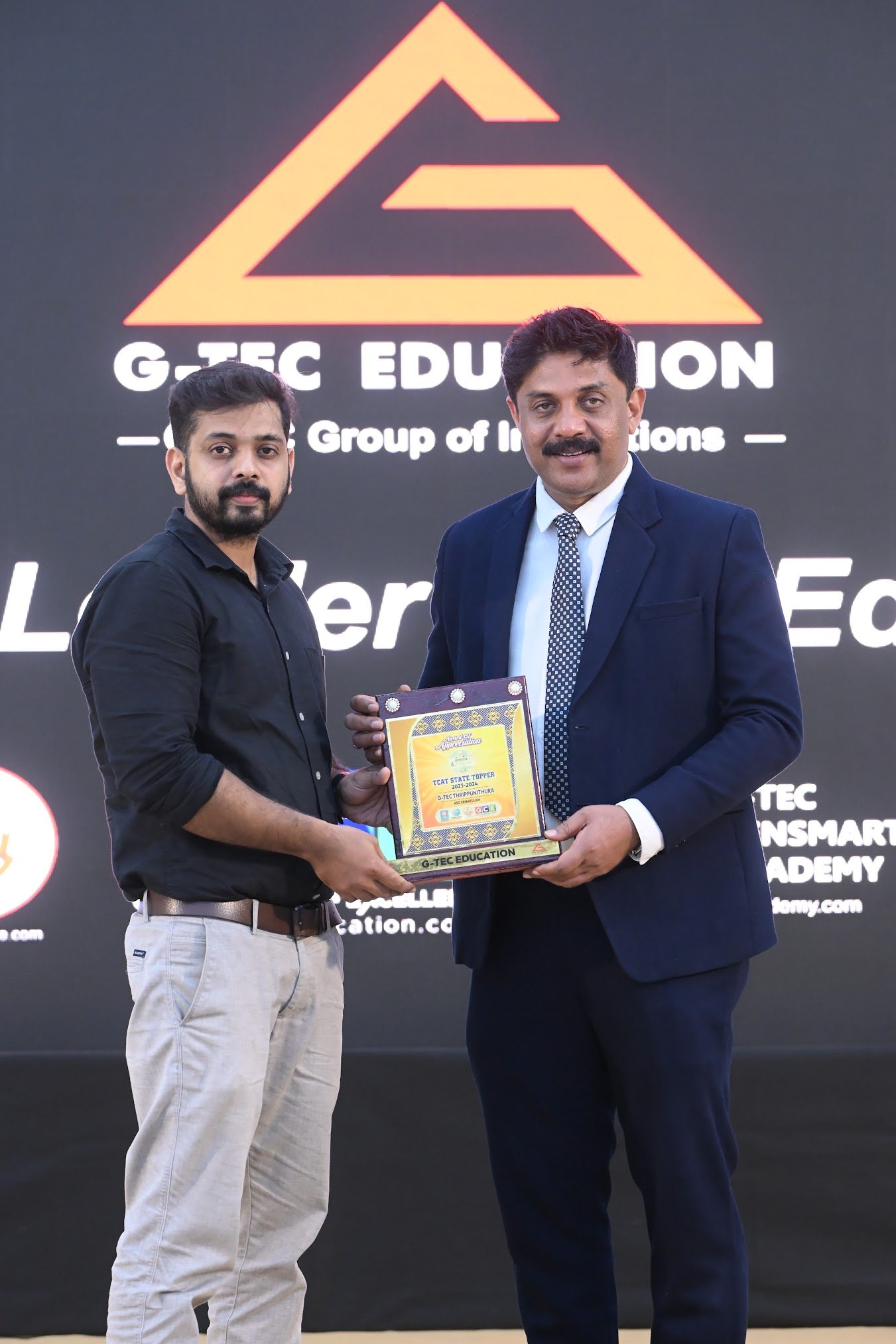 TCAT State Topper Award of Appreciation - G-TEC